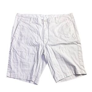 ROWM Mens Chino Shorts Size 38 Light Tan Cotton Stretch Casual Flat Front-2209